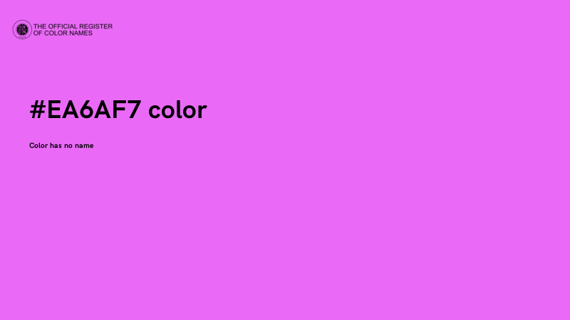 #EA6AF7 color image