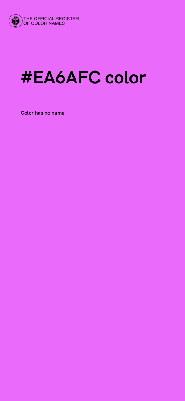 #EA6AFC color image