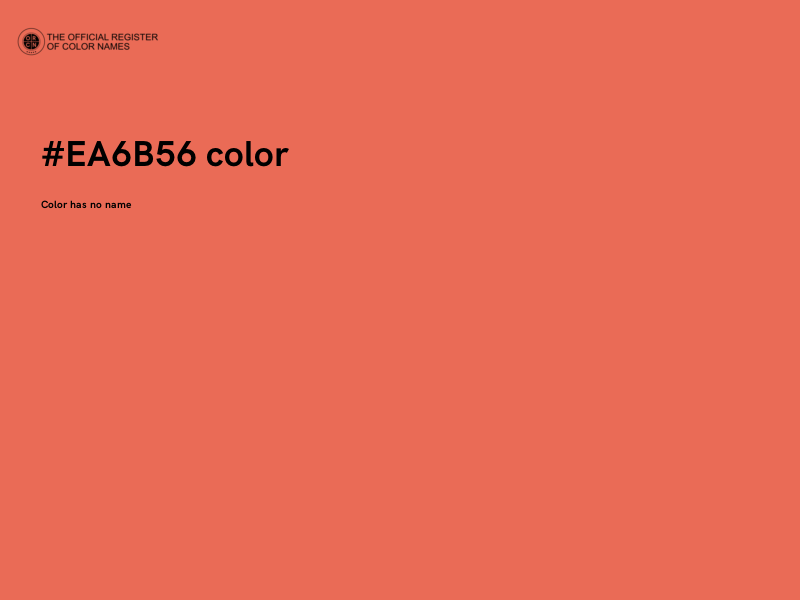 #EA6B56 color image