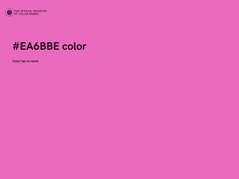 #EA6BBE color image