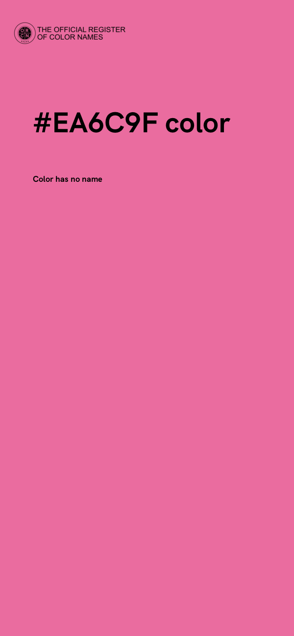 #EA6C9F color image