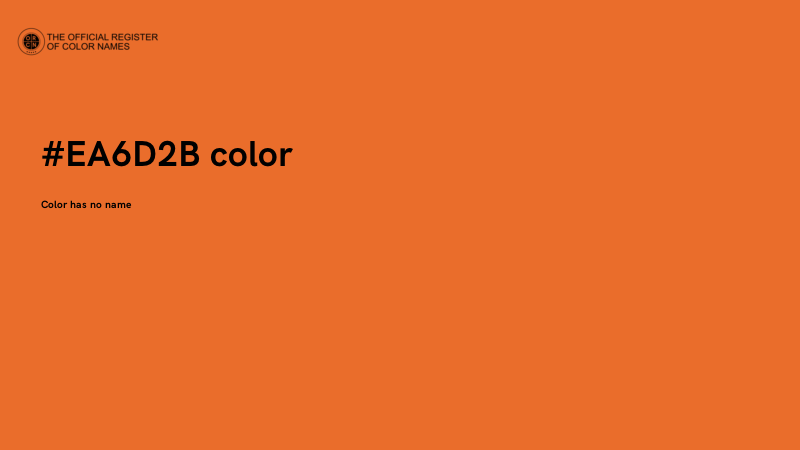 #EA6D2B color image