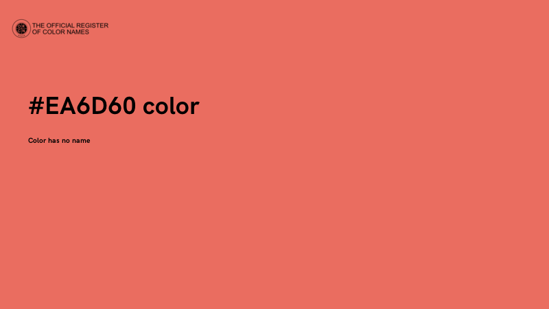 #EA6D60 color image