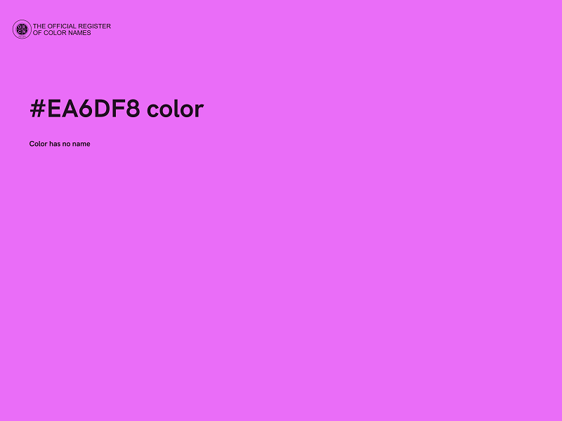 #EA6DF8 color image