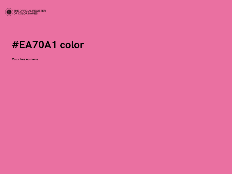 #EA70A1 color image