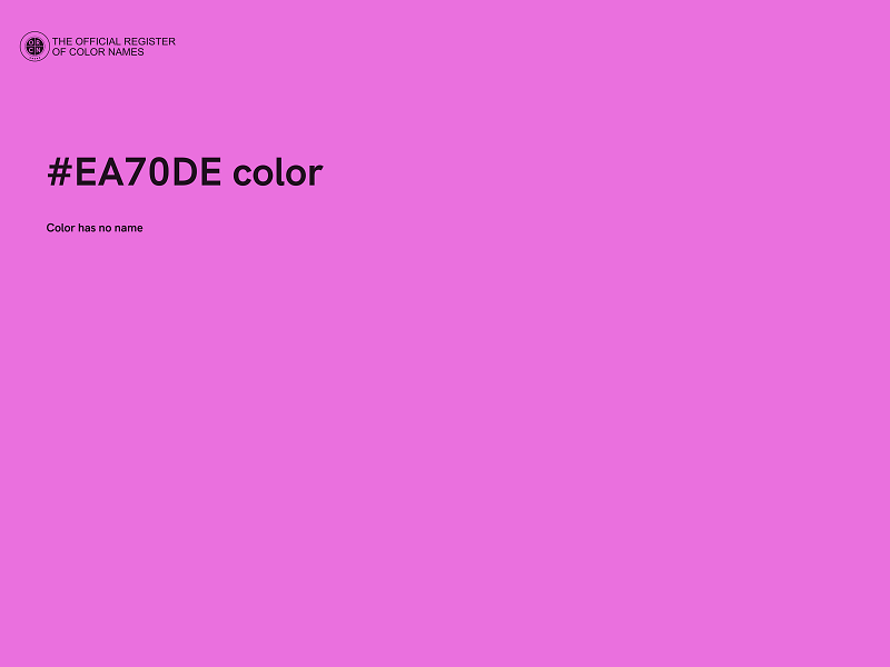 #EA70DE color image