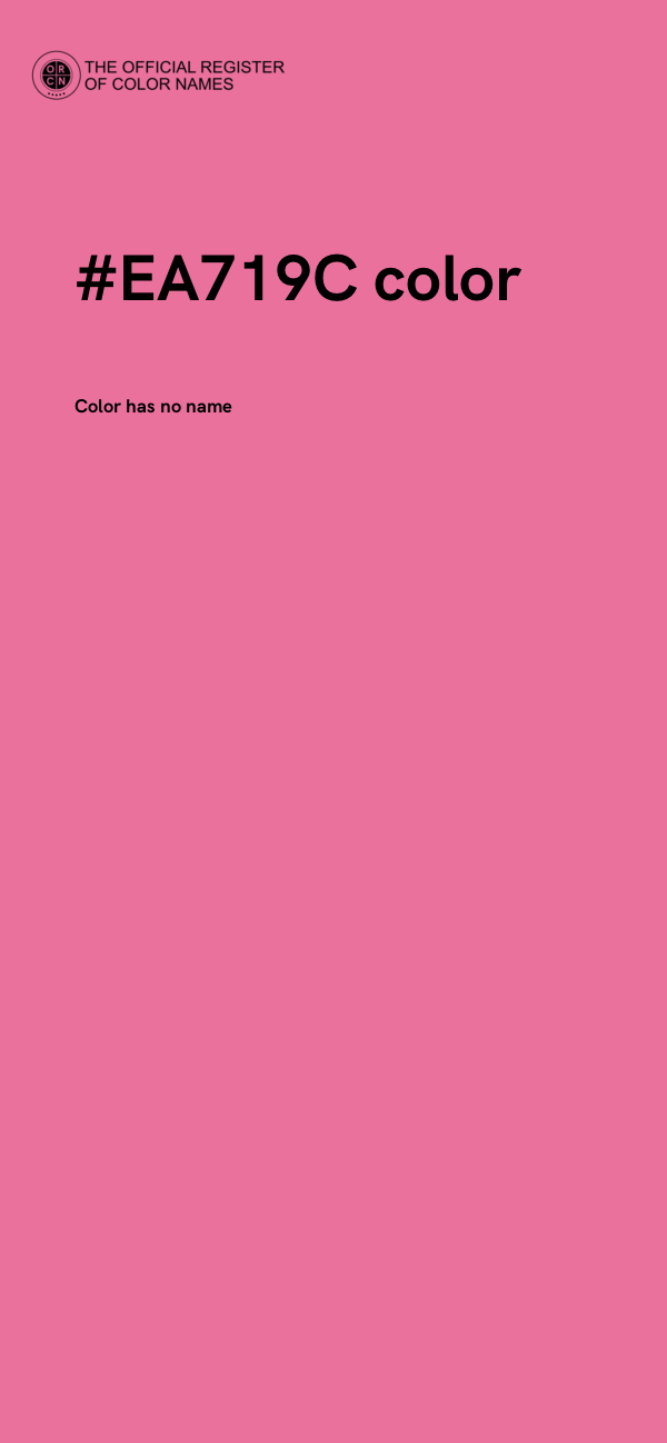 #EA719C color image
