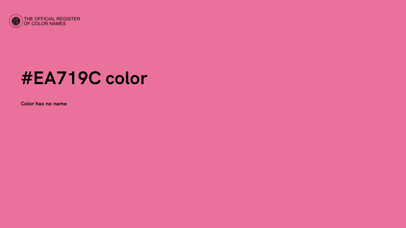 #EA719C color image