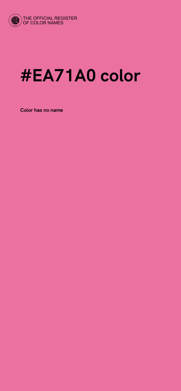#EA71A0 color image