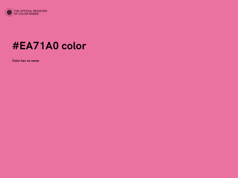#EA71A0 color image