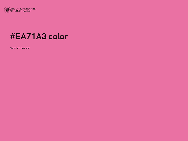 #EA71A3 color image