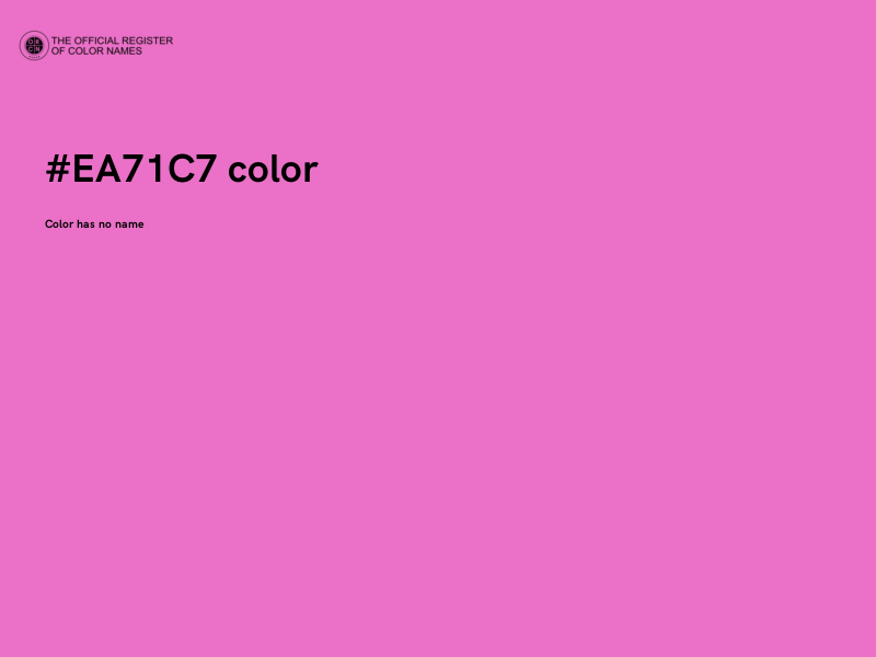 #EA71C7 color image