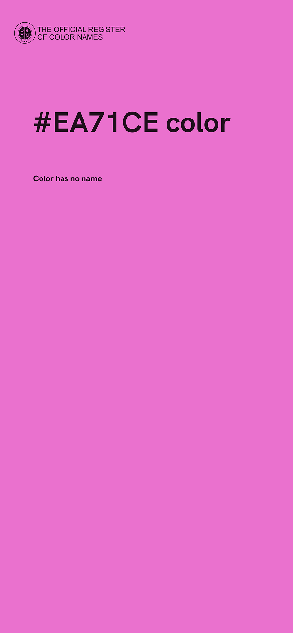 #EA71CE color image