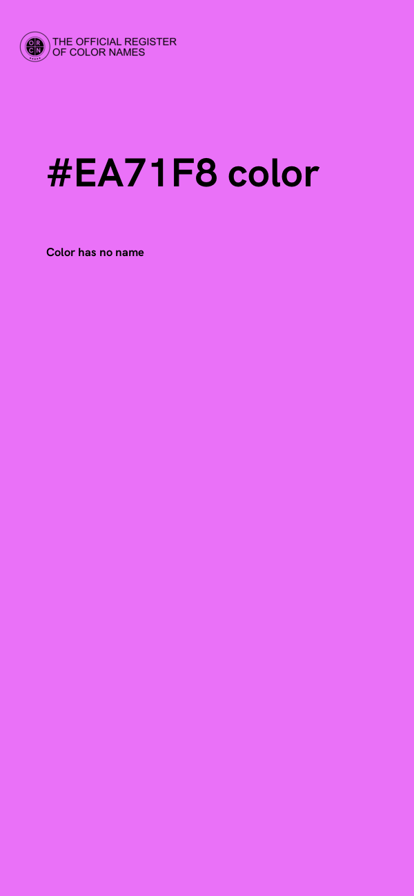 #EA71F8 color image