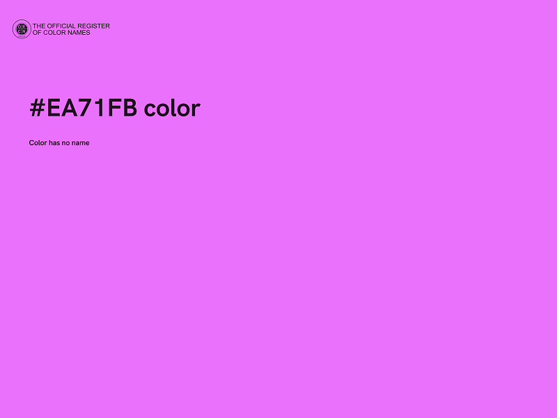 #EA71FB color image