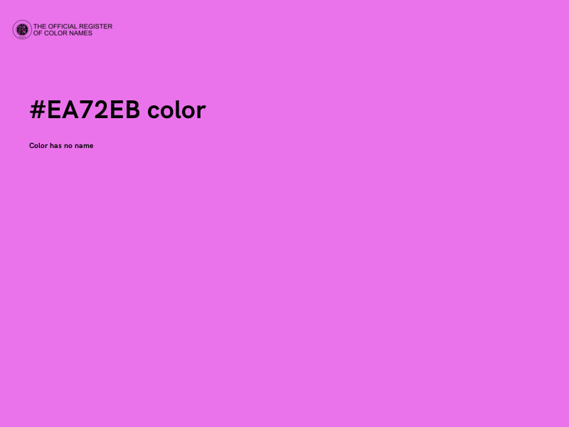 #EA72EB color image