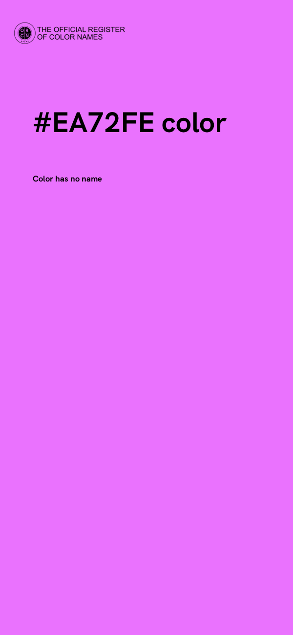 #EA72FE color image