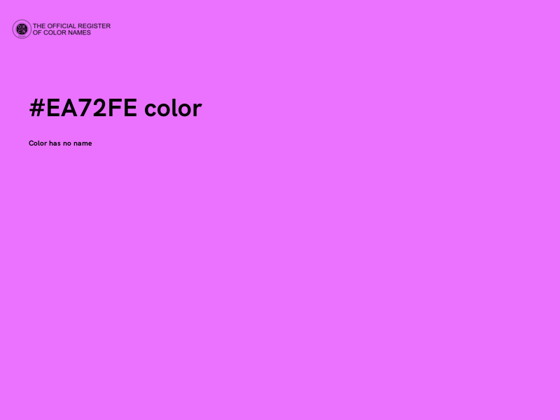 #EA72FE color image