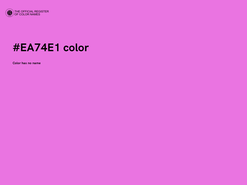 #EA74E1 color image