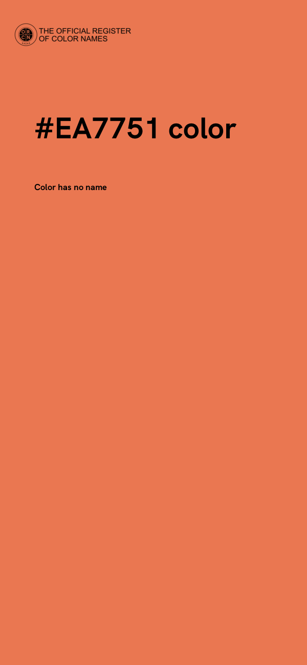 #EA7751 color image