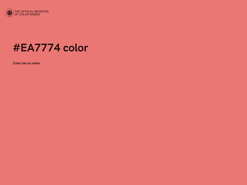 #EA7774 color image