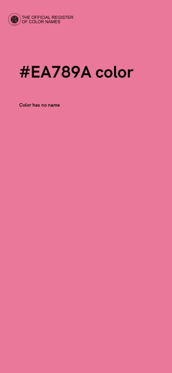 #EA789A color image