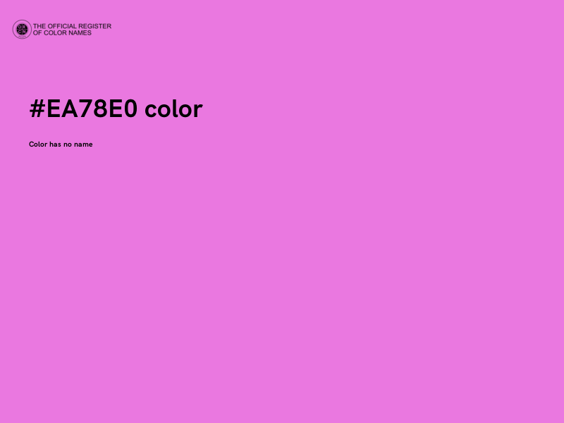 #EA78E0 color image