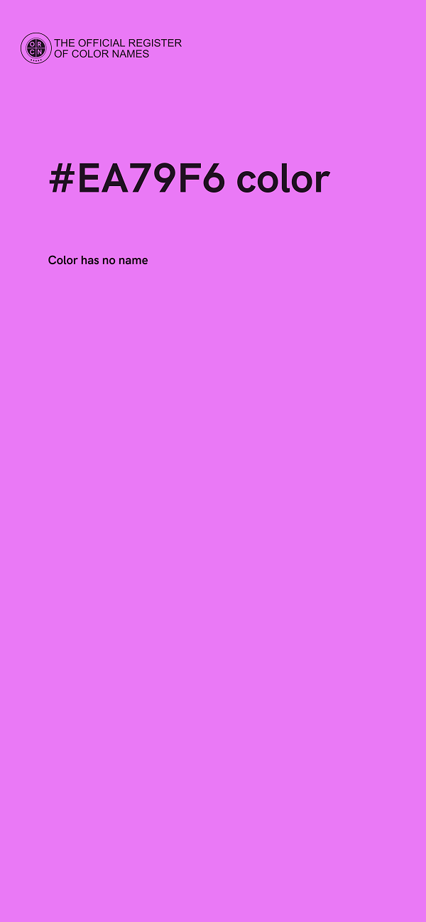 #EA79F6 color image