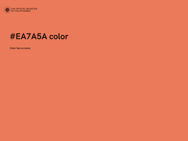 #EA7A5A color image