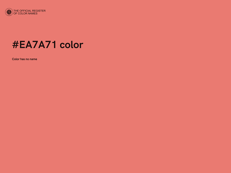 #EA7A71 color image