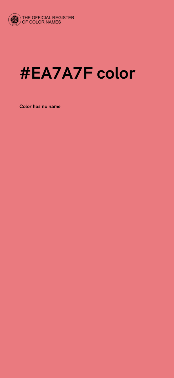 #EA7A7F color image