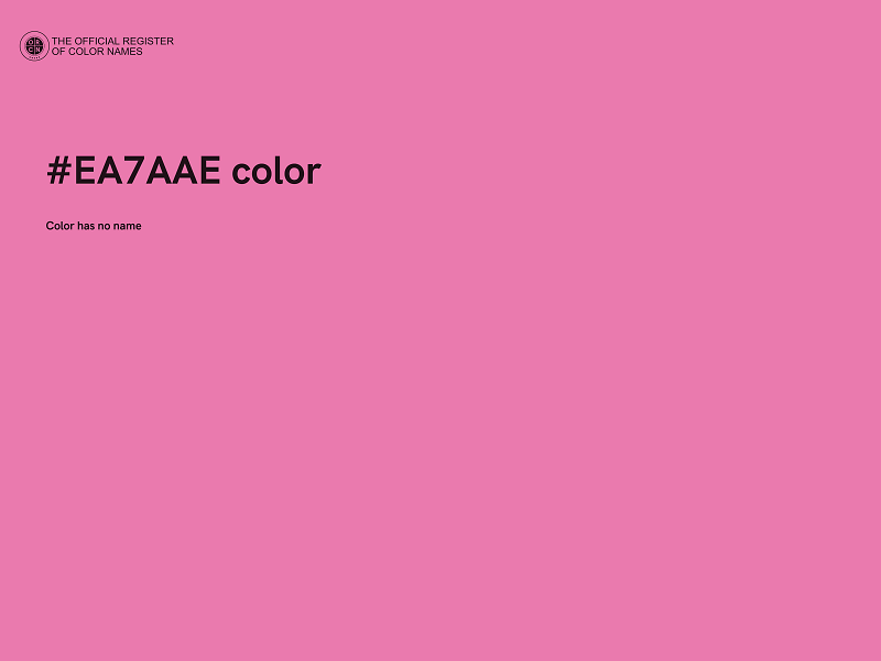 #EA7AAE color image