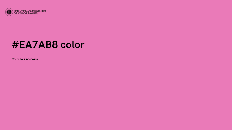 #EA7AB8 color image