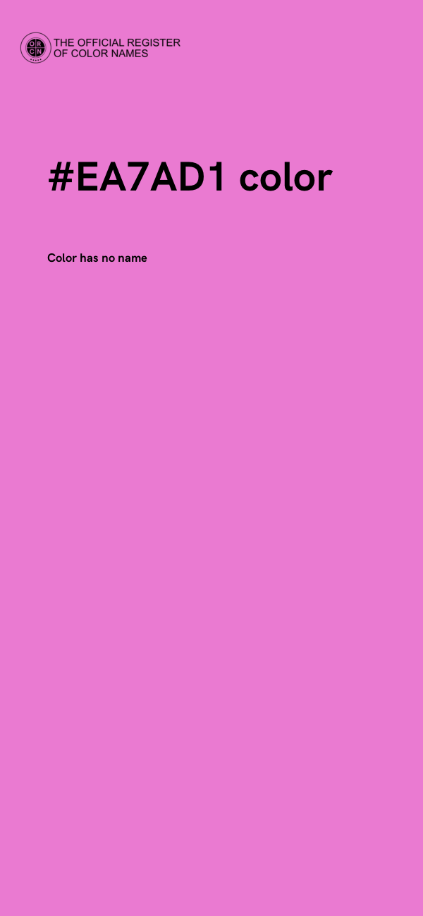 #EA7AD1 color image