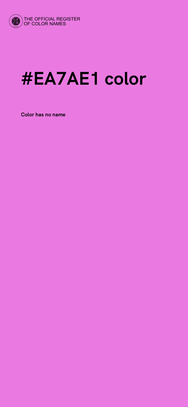 #EA7AE1 color image