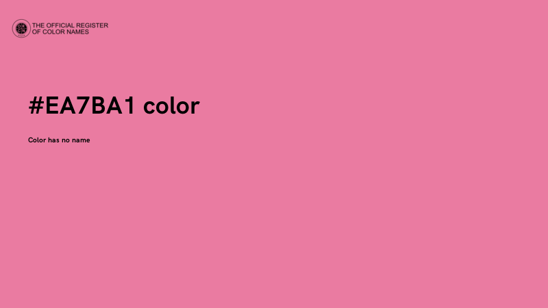 #EA7BA1 color image