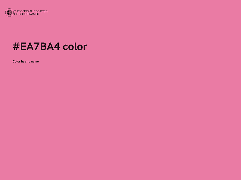 #EA7BA4 color image