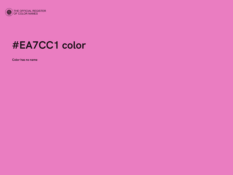 #EA7CC1 color image