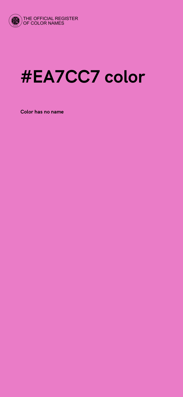 #EA7CC7 color image
