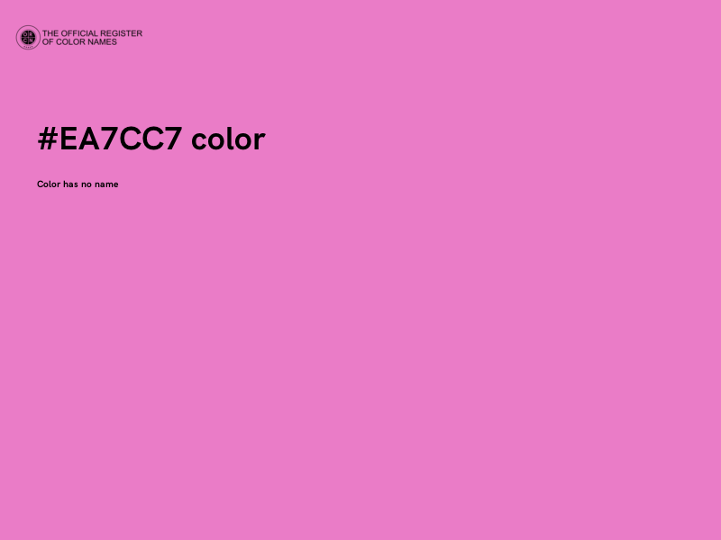 #EA7CC7 color image