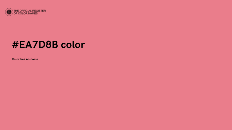 #EA7D8B color image