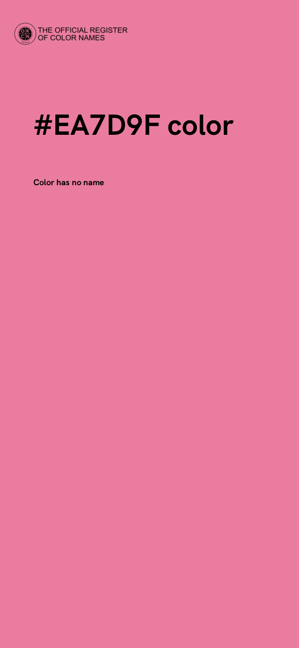 #EA7D9F color image
