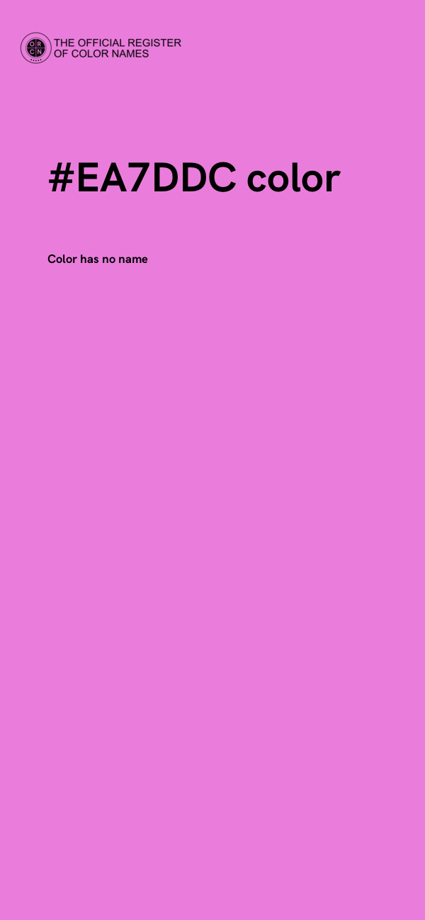 #EA7DDC color image