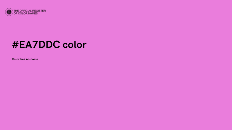 #EA7DDC color image