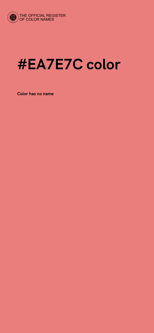 #EA7E7C color image
