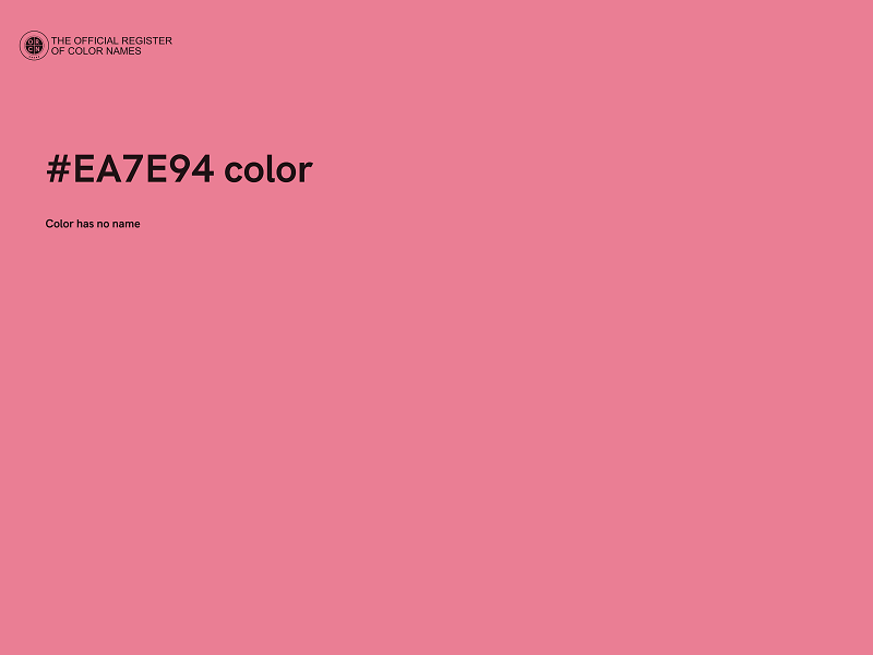 #EA7E94 color image