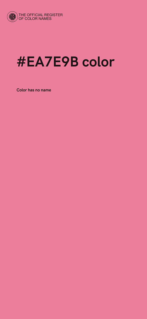 #EA7E9B color image