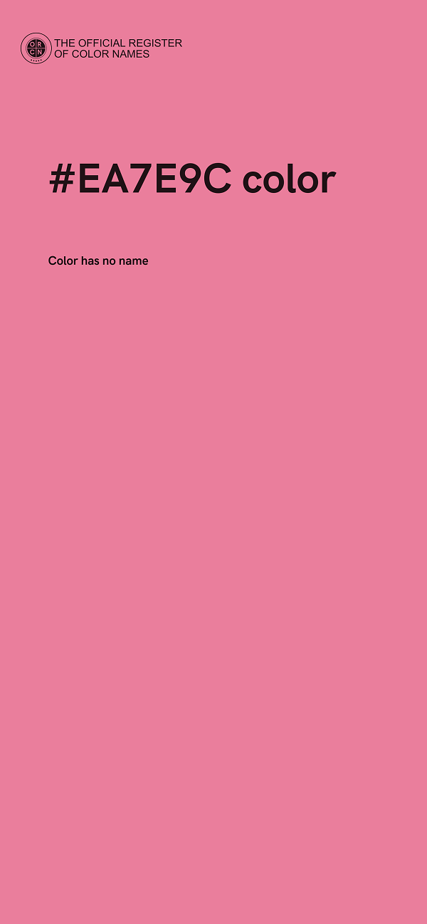 #EA7E9C color image