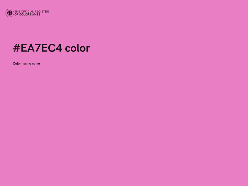 #EA7EC4 color image