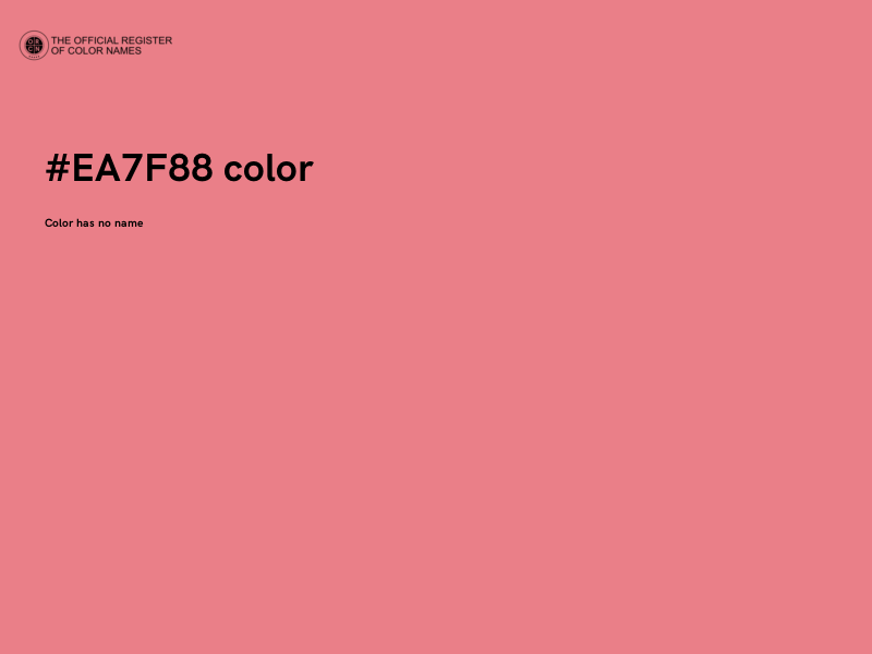 #EA7F88 color image